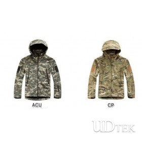 Outdoor warm shark skin waterproof windproof jacket UD60001